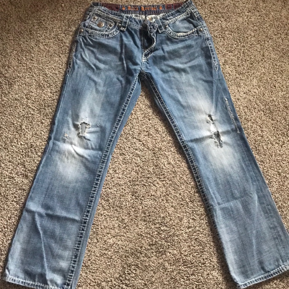 Men’s rock revival jeans
